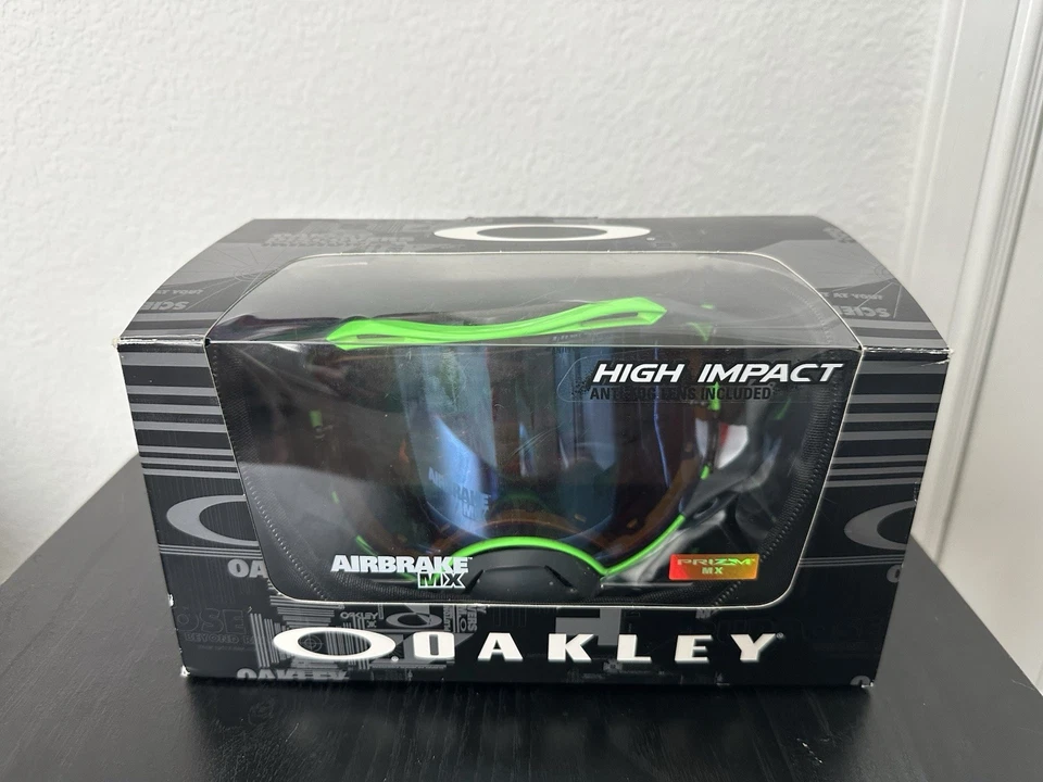 Gafas de bicicleta Oakley Airbrake MX MTB Signature verde neón/azul Prizm MX zafiro Foto 2 de 4