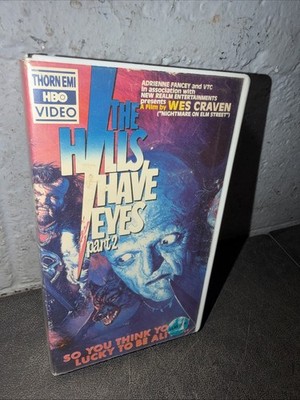 The Hills Have Eyes Part 2 HORROR VHS 1984 Cult Slasher Movie HBO Cannon Video