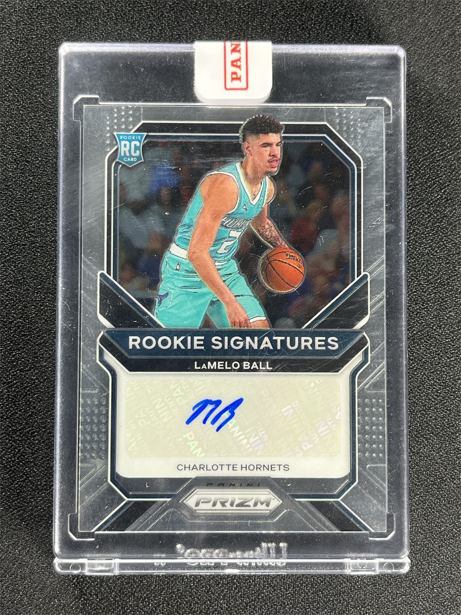 2020-21 Panini Prizm Lamelo Ball #RS-LMB Signatures Auto RC Rookie Hornets