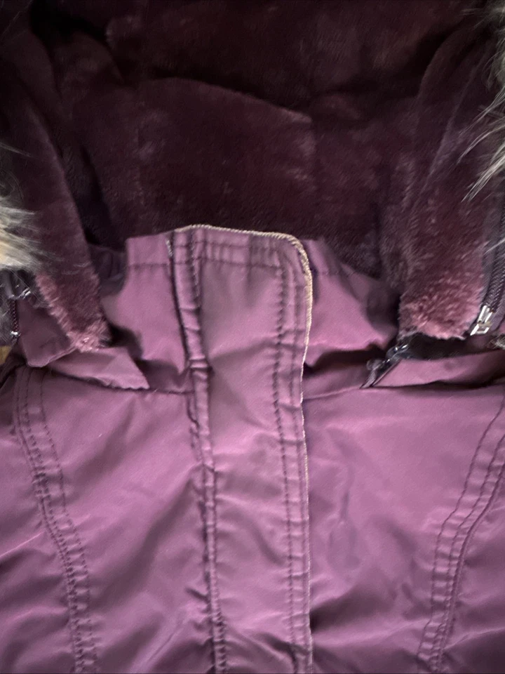 Snobbish Collection Parka Plum Winter w Faux Fur Hood Size 2XL Women's - Image 4 of 4
