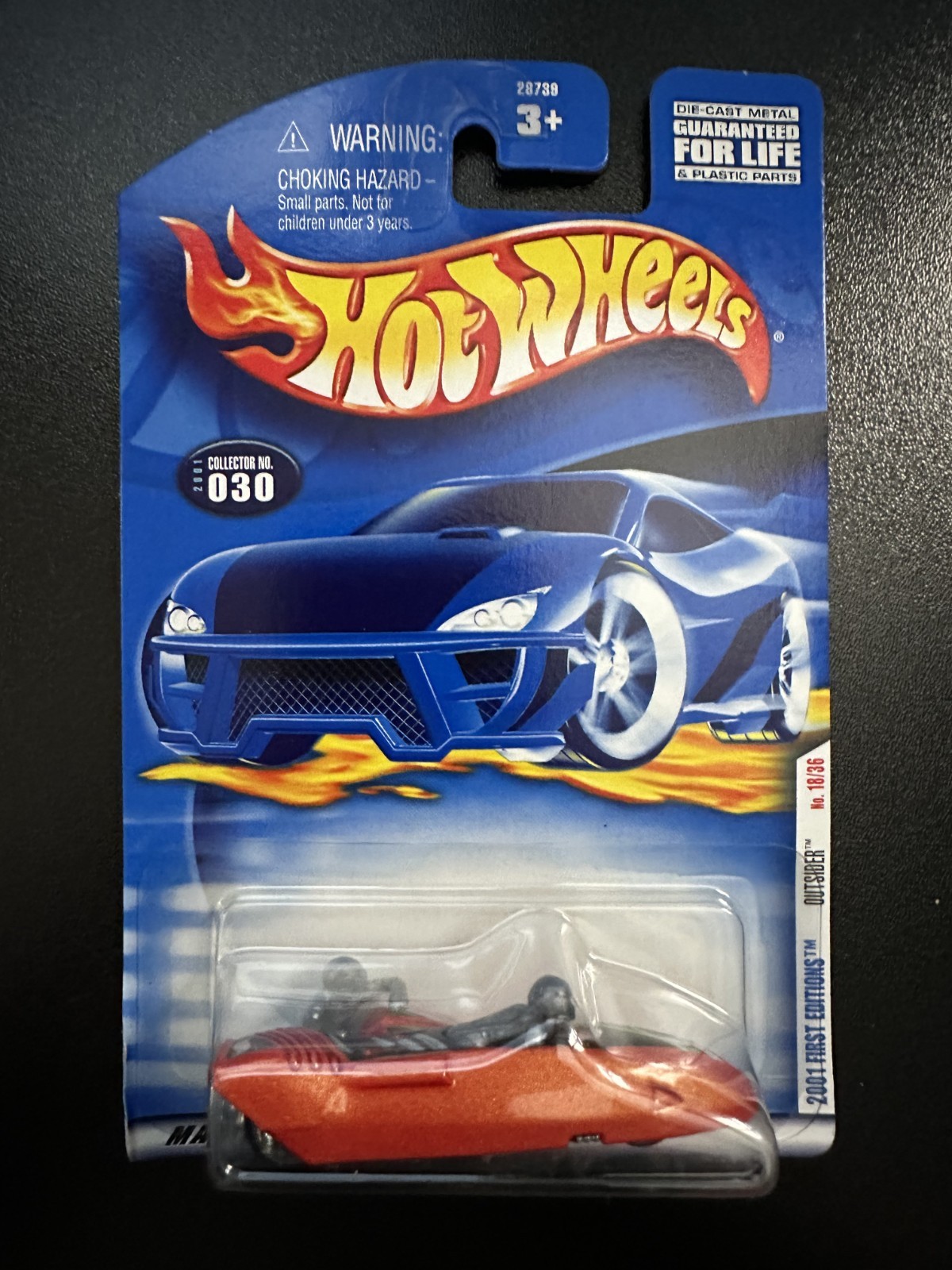 Hot Wheels #030 | Outsider (Metalflake Orange) | 2001 First Editions