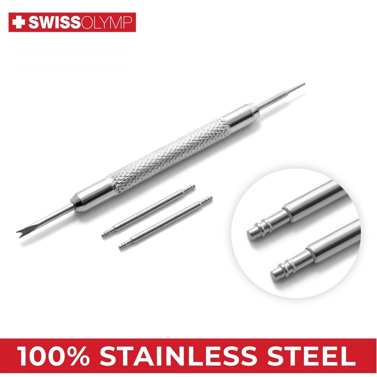 19mm for GUESS Watch Steel Pins Spring Bars Strap Band Buckle