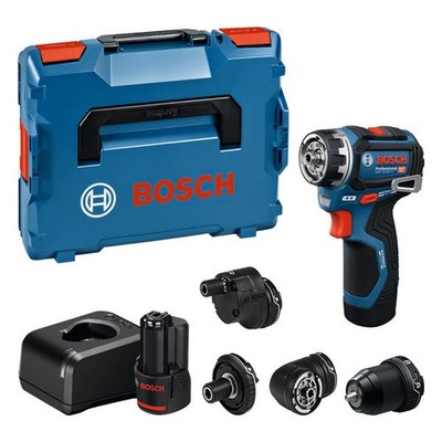 Bosch Akku-Bohrschrauber GSR 12V-32 FC, 2x 2.0Ah und Lader + 4x Aufsätze