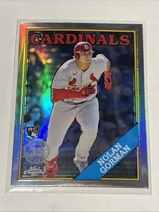2023 Topps Chrome #88BC-18 Nolan Gorman RC 1988 Refractor 35th Cardinals