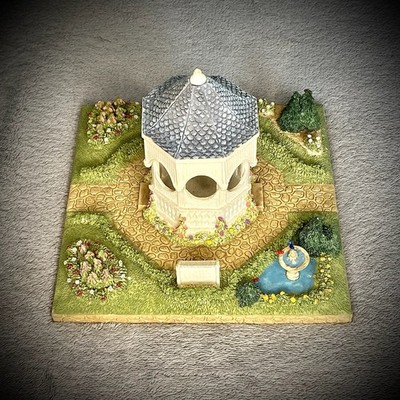 Hallmark Heimatstadt Amerika Garten Pavillon Diorama Skulptur Don Palmiter 1990