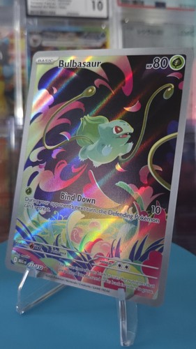 Pokémon TCG Bulbasaur 133/132 mega evolution IR Holo EN Full Art fresh NM/M