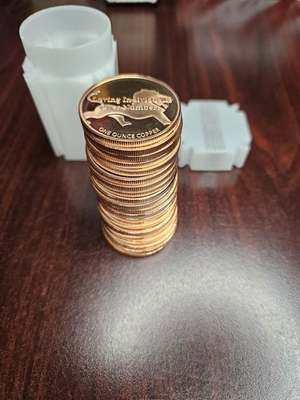 #ad LOT OF 20X 1 TROY OUNCE COPPER ROUND CUSTOM COIN PRECIOUS METALS W Case NICE $68.98