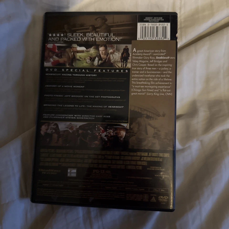 Seabiscuit DVD 2003 Full Screen Edition Foto 2 de 3