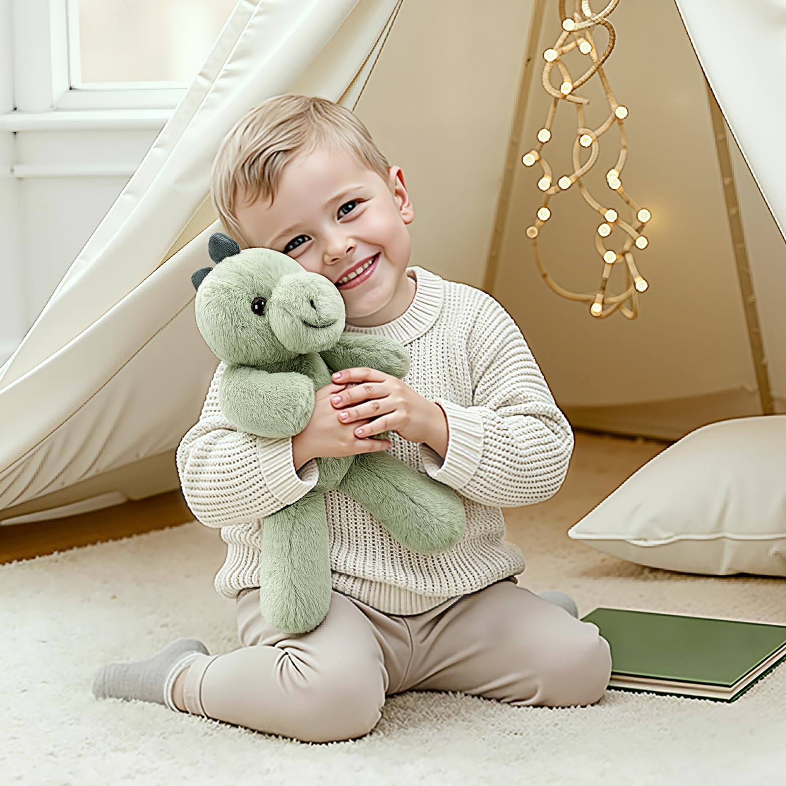 Initial Backpack for Boys 2-4, Dinosaur Backpack Toys for Boys, Birthday Gift...