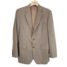 Brooks Brothers 1818 Madison Saxxon Tan Wool Blazer USA Size 39R Single Vent