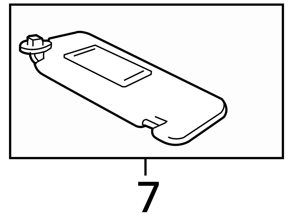 Espejo retrovisor parasol izquierdo Lexus Is350 2007-2009 bronceado KKS05 Foto 4 de 4