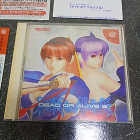 Obi postcard 1 flyer theory Dead or AlIVe 2 DEAD OR ALIVE Ⅱ Dreamcast K4533 Japa