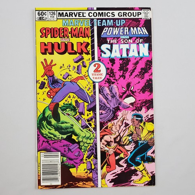 #ad #ad Marvel Team Up #126 NS Feb 1983 Marvel Comics FN VF 7.0 Spider Man Hulk Power Ma $9.89