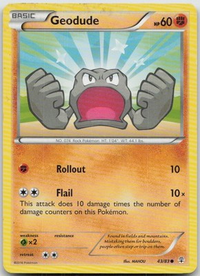 Geodude 43/83 Generations Pokemon MP English