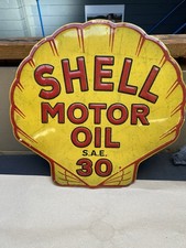 Vintage Look Shell Motor Oil S.A.E 30 Tin Sign