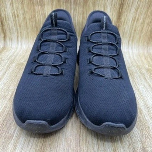 Tênis Skechers Slip On Ultra Flex 3.0 Masculino Tamanho 14 Largo Preto Casual - Imagem 2 de 4