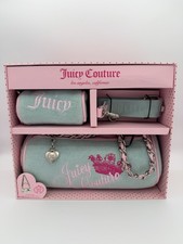 Juicy Couture Heritage Barrel Bag Mint and Pink 3 Piece Set NWT
