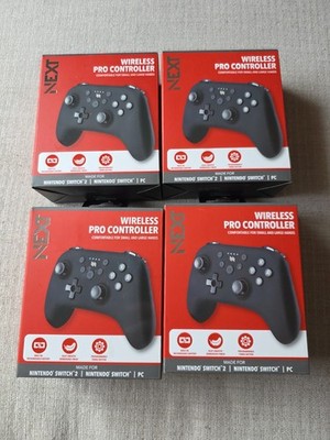NEXT - Wireless Rechargeable Pro Controller 4-Pack For Switch 2 & Switch - New