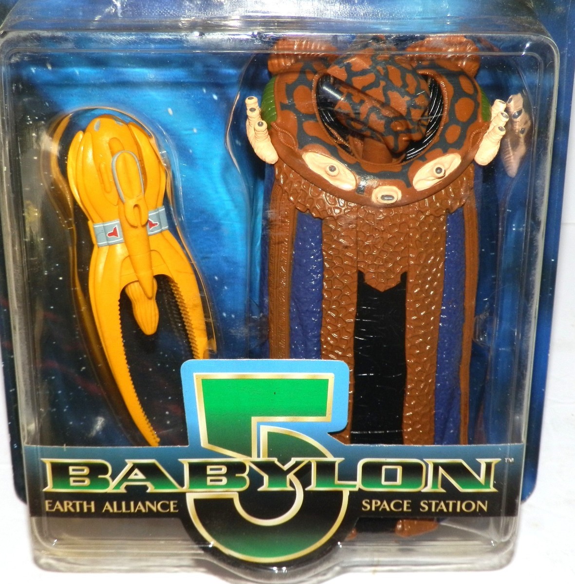 BABYLON 5 VORLON Ambassador KOSH NARANEK w/ Cruiser SHIP Figure