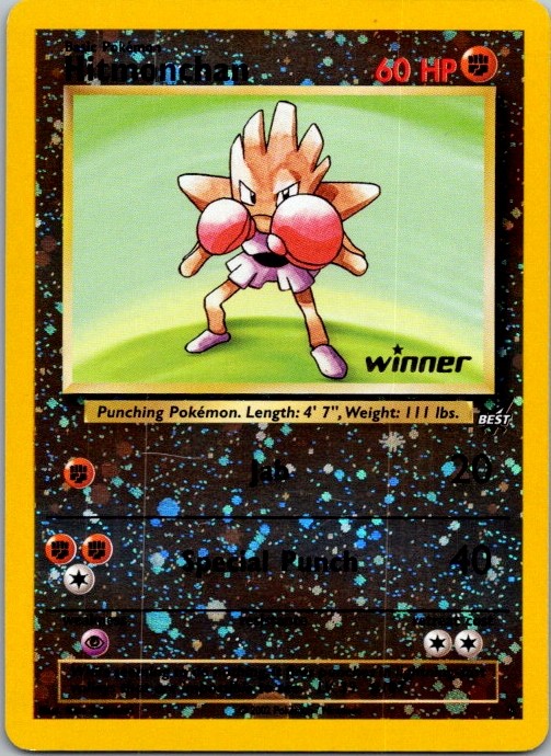 Hitmonchan 2/9 Promo Best of Game Pokemon Reverse Holo Near Mint