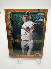 2025 Topps Pro Debut Zander Mueth /25 Orange Mini Diamond Chrome #PDC-120