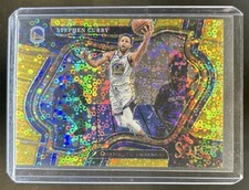 2022-23 Panini Select Stephen Curry Gold Disco Prizm Courtside #/10 Warriors