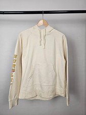 Hurley Womens Floral Arm Print Pullover Hoodie - M/Medium - Cream