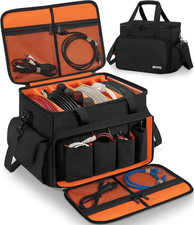 DJ Cable File Bag with 6 Detachable Dividers High Capacity Gig Cable Bag for Cor