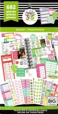 Happy Planner BUDGET 682 Pieces BRAND NEW 30 Pages of Stickers