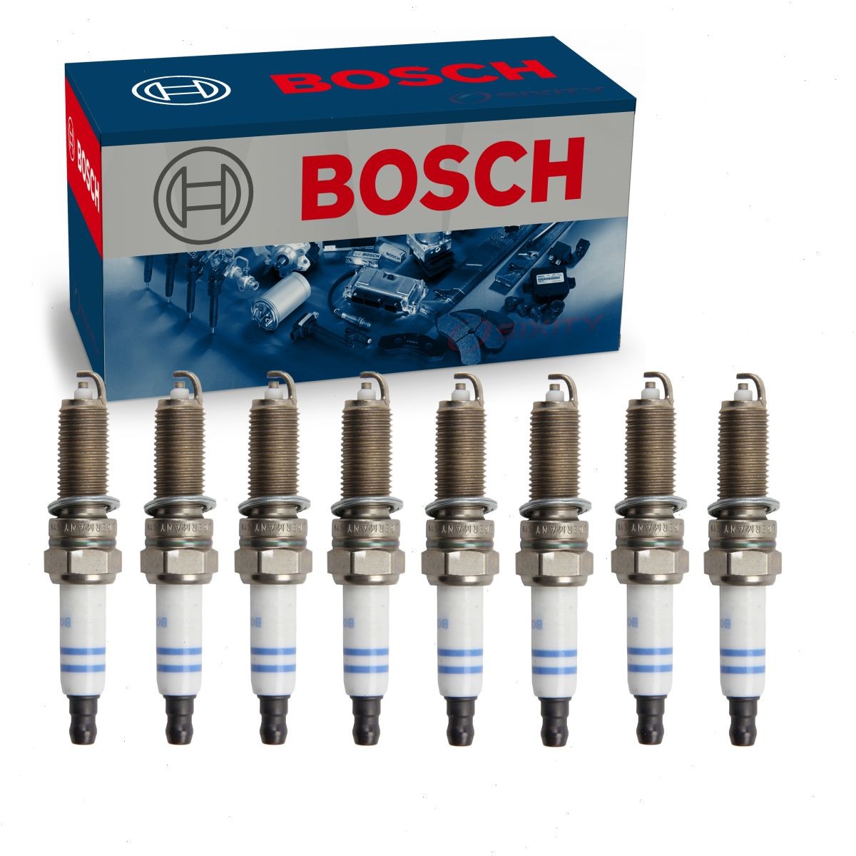 8 pc Bosch YR7NE Nickel Copper Spark Plugs for 5847 Ignition Wire Secondary mf