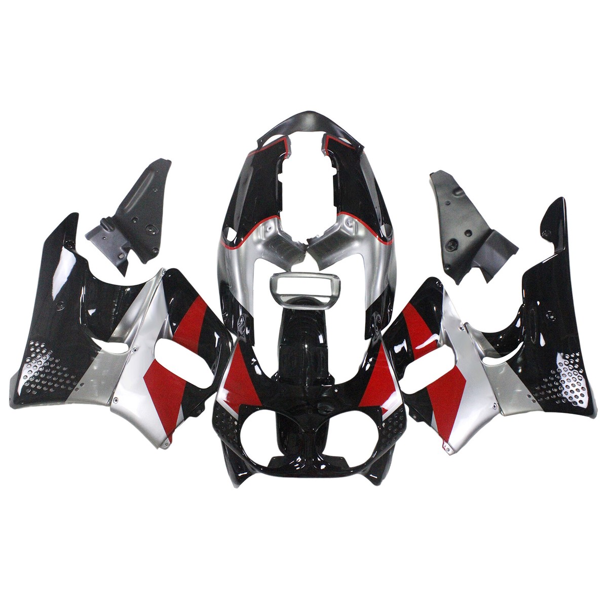 Black Silver Red ABS Fairing Kit For Honda CBR900RR 1992 1993