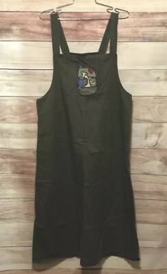 Christopher & Banks Women's Jumper Sz 16 Green Knee Length Noahs Ark Dress LBB76