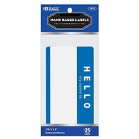 Bazic Hello My Name Is Name Badge Label 25/pack Case Of 24, Bazic Hello My Name Is Name Badge Label 25/pack Case Of 24,