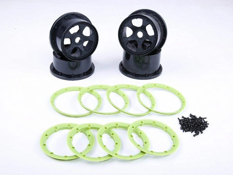 Felge Kit mit beadlock Ring und Schrauben für HPI Baja RV King Motor 5B - Bild 2 von 4