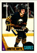 Christian Ruuttu 1987 Topps #121 RC Rookie Buffalo Sabres