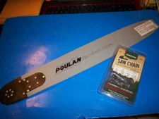 NEW VINTAGE POULAN 18" BAR & CHAIN COMBO FITS MANY MODELS 3/8 050 66L OEM 