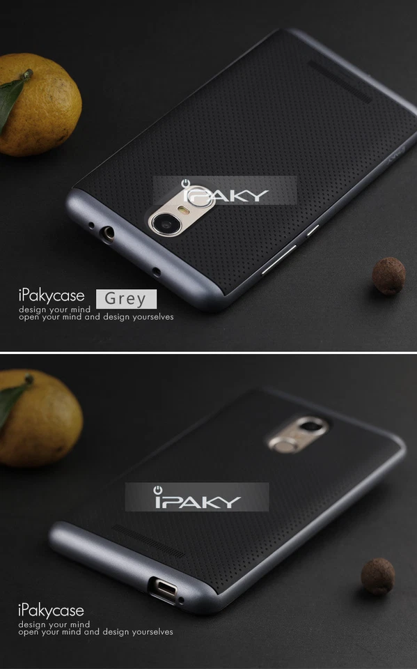 Cover custodia bumper per Xiaomi Redmi Note 3 Silicone Tpu Originale Ipaky - Immagine 2 di 4