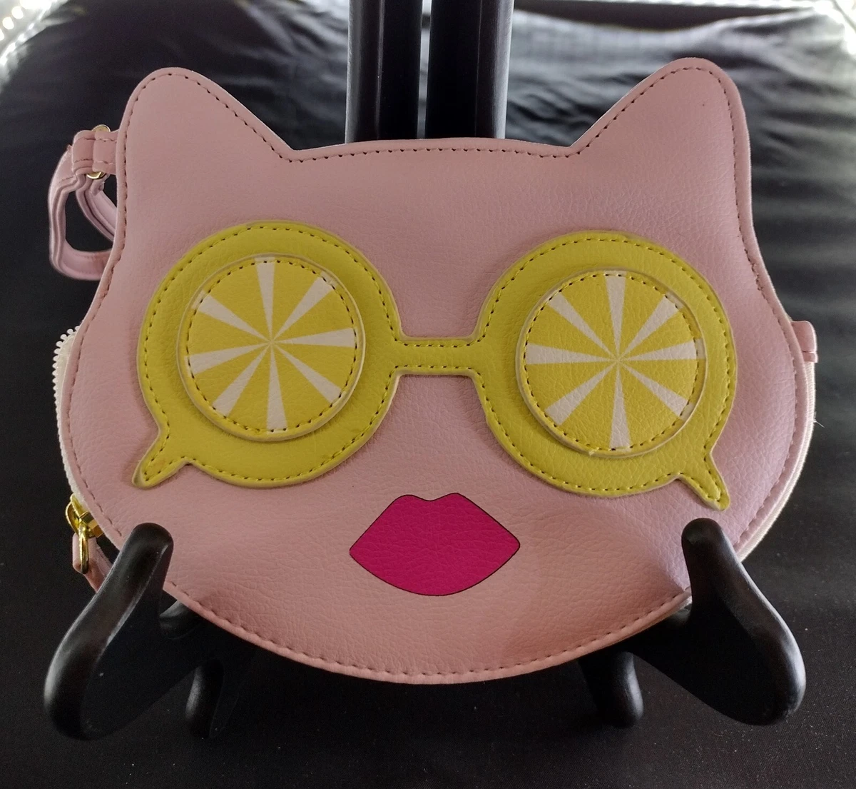 Betsey johnson shop pink cat purse