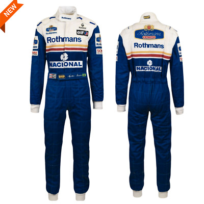 New Ayrton Senna Rothmans Racing Suit | Level 2 | Embroidered | All Size | Elite