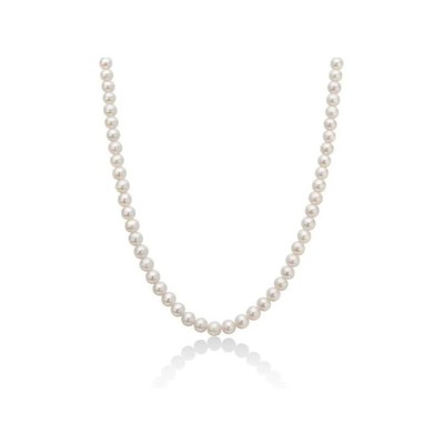 Collana lunga Miluna filo di perle 6,5 - 7 montata in oro bianco PCL4245V2