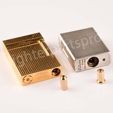 Dual Gas Refill Adapters for ST Dupont lighter Line 1/2 Gold/Yellow Cap