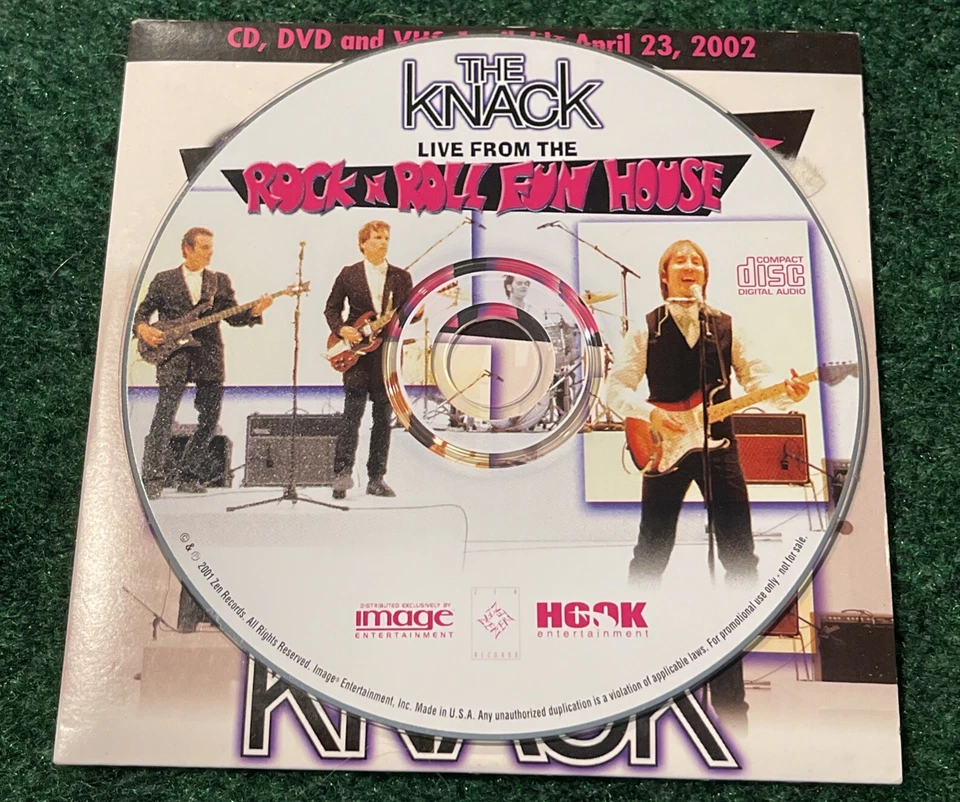 THE KNACK Live Rock n roll Fun House 2001 RARE Carded Sleeve ADVNCE PROMO DJ CD Foto 2 de 3