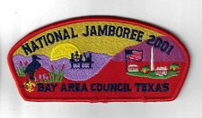 2001 National Jamboree JSP Bay Area Council, Texas RED Bdr. [ELL-1199]
