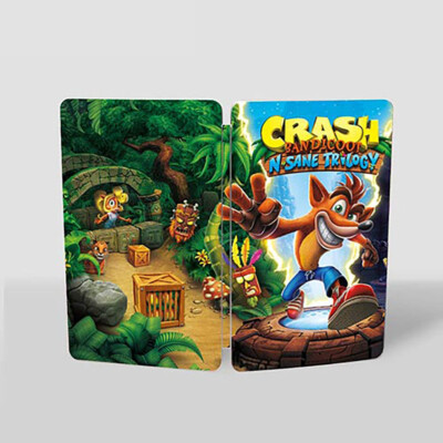 New Crash Bandicoot Sane Trilogy Steelbook Custom Made For Nintendo  Switch