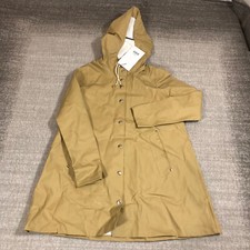 Stutterheim Stockholm Jacket Womens  3xs Xxxs Sand Hoodie Unisex Mosebacke Tan