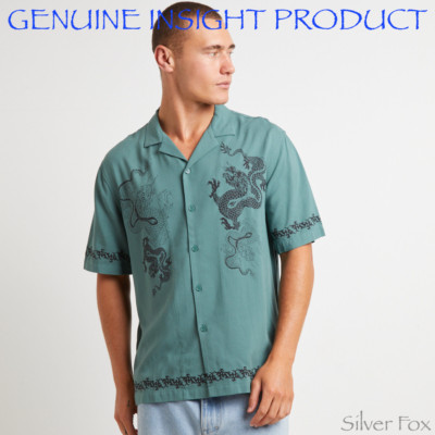 GENUINE INSIGHT DRACO SHORT SLEEVE TEAL RESORT SHIRT BRAND NEW WITH TAGS