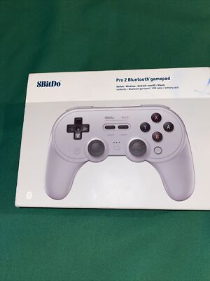 8BitDo Pro 2 Bluetooth Gamepad Gray Edition  Multi Platform   Open Box i2