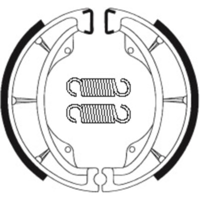 TECNIUM Scooter Organische Bremsbacken - BA202 UC EPICURO organic brake shoes BA