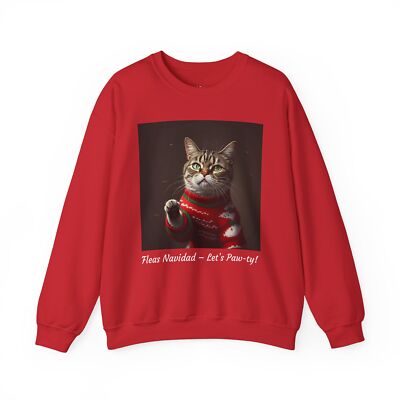 Fleas Navidad Cat Sweater   Purrfect for the Holidays