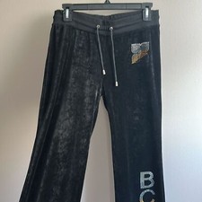 BCBG Y2K Velour Track Pants Sz Large